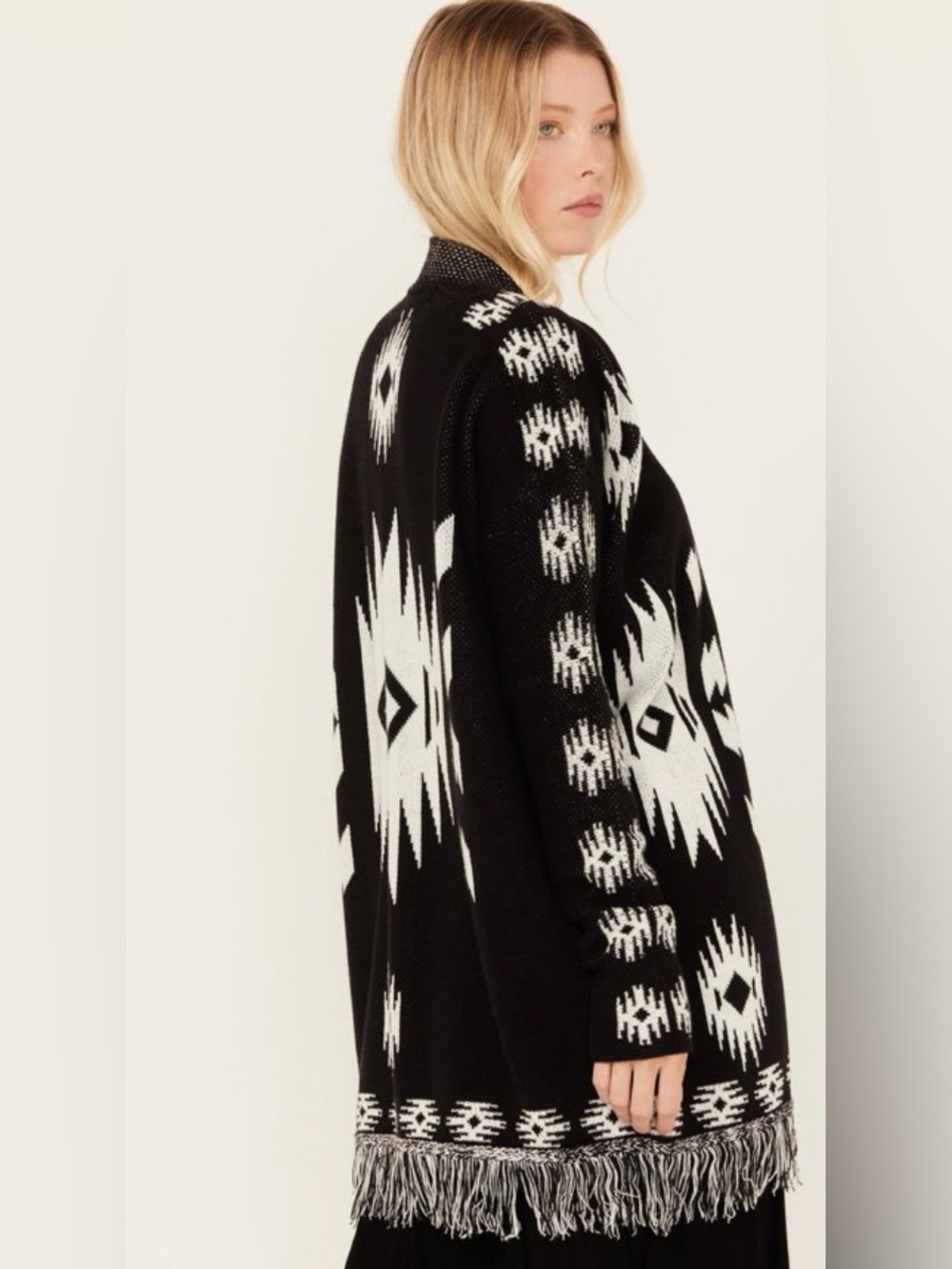 Idyllwind Fueled by Miranda Lambert Mamie Aztec-Print Open Cardigan